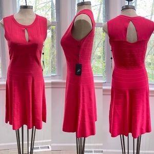 Adrianna Papell fit and flare keyhole dress